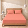 Terracotta Fitted 3-piece bedsheet set