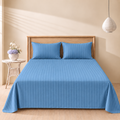 Cloud Blue Stripe 3-piece bedsheet set