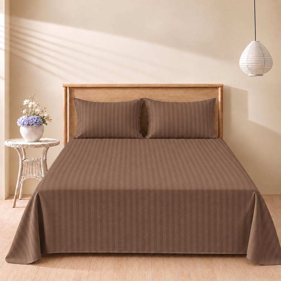 Amber Haze Stripe 3-piece bedsheet set