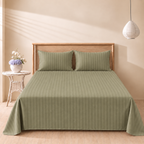 Matcha Stripe 3-piece bedsheet set