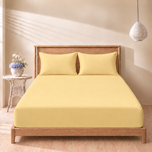 Dreamy Daffodil Fitted 3-piece bedsheet set