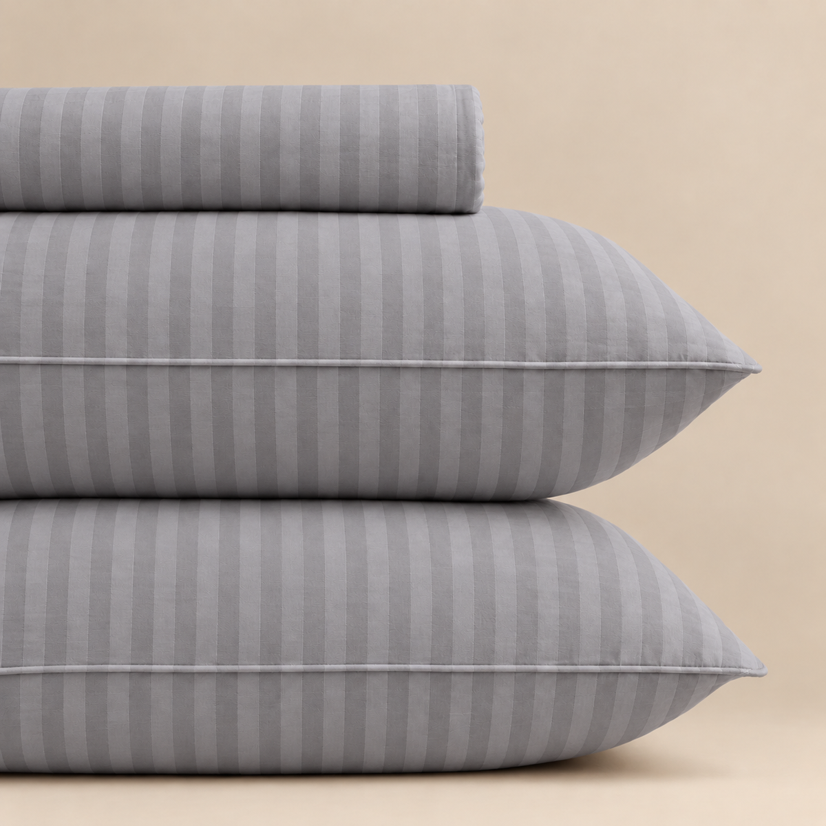 Silver Dusk Stripe 3-piece bedsheet set – detail 2