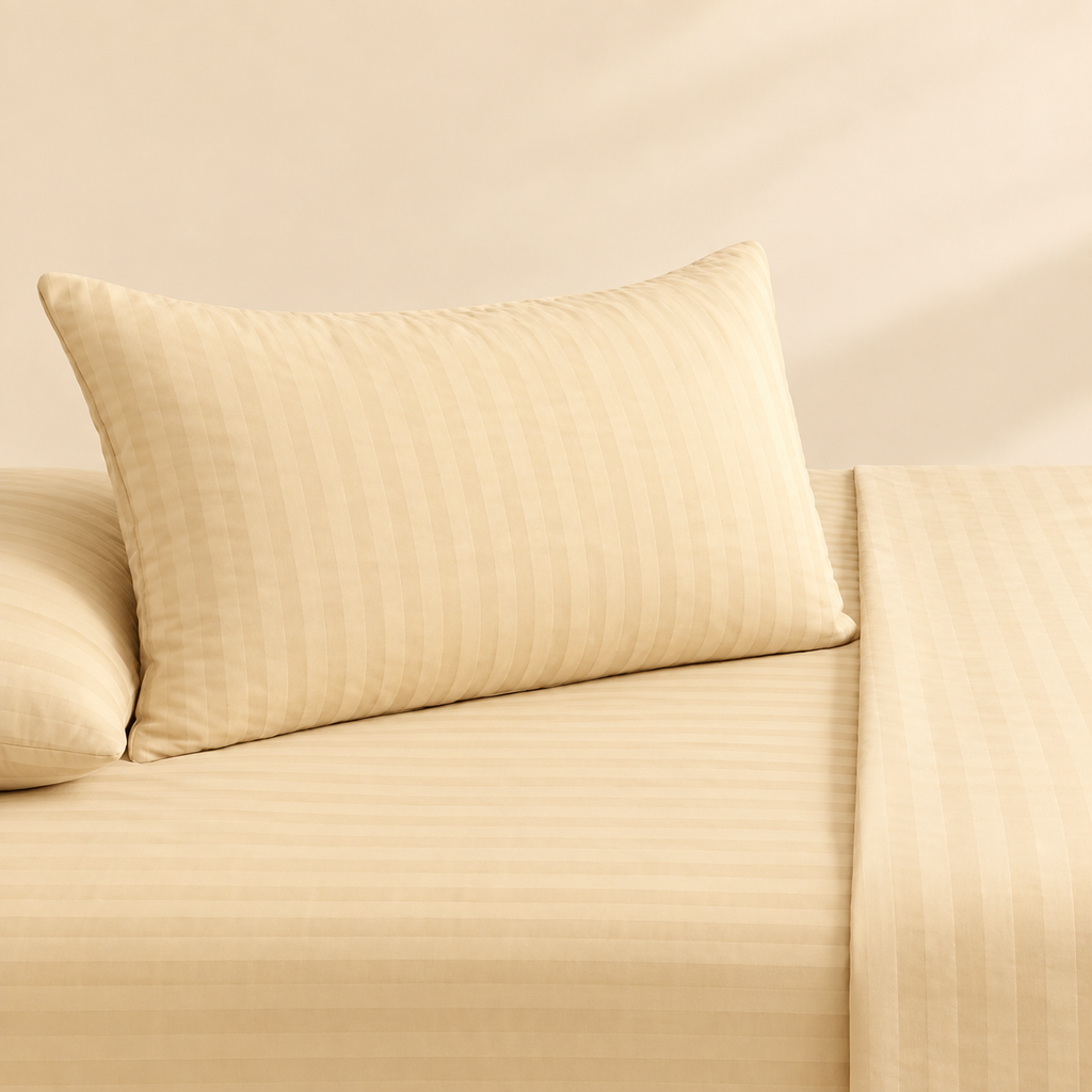 Cream Puff Stripe 3-piece bedsheet set – detail 2