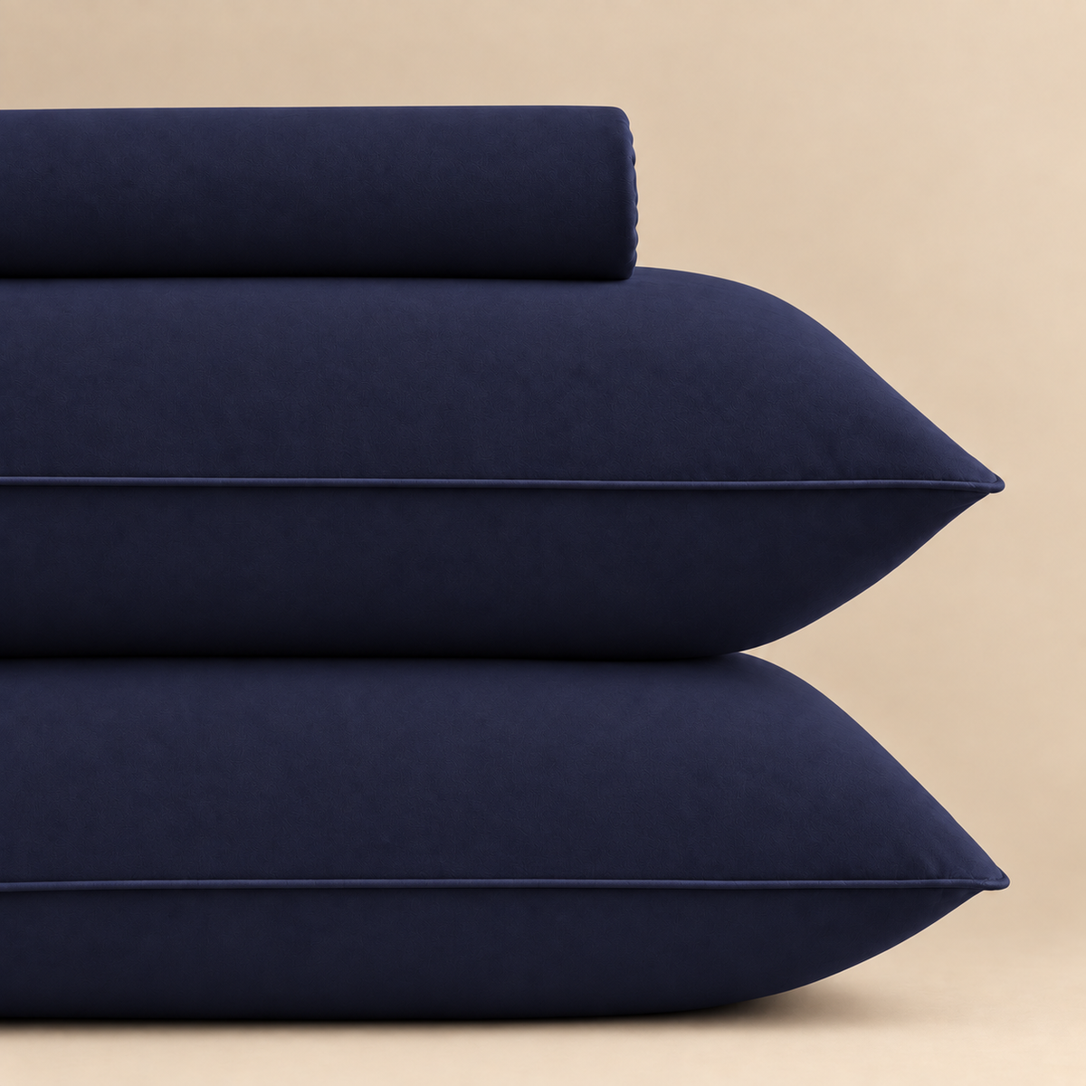 Deep Sea Blue Fitted 3-piece bedsheet set – detail 2