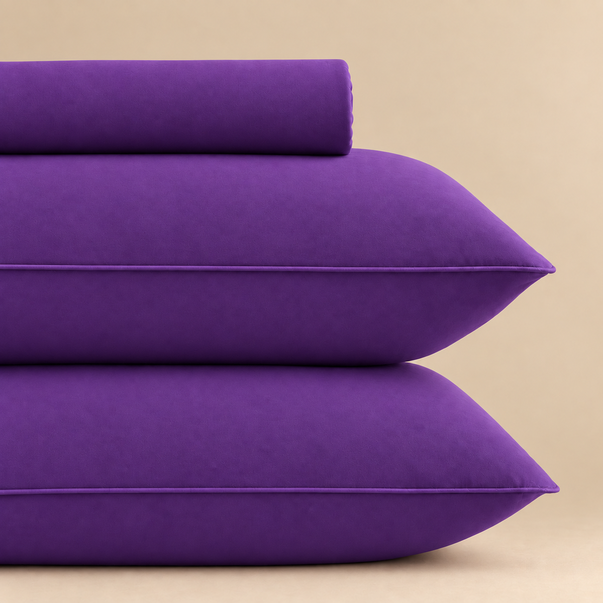 Purple Petal Fitted 3-piece bedsheet set – detail 3