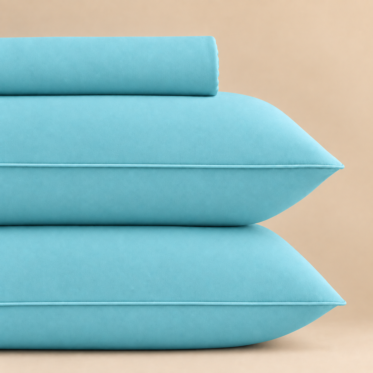 Lagoon Blue Fitted 3-piece bedsheet set – detail 3