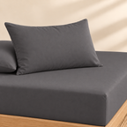 Ash Grey Fitted 3-piece bedsheet set – detail 3
