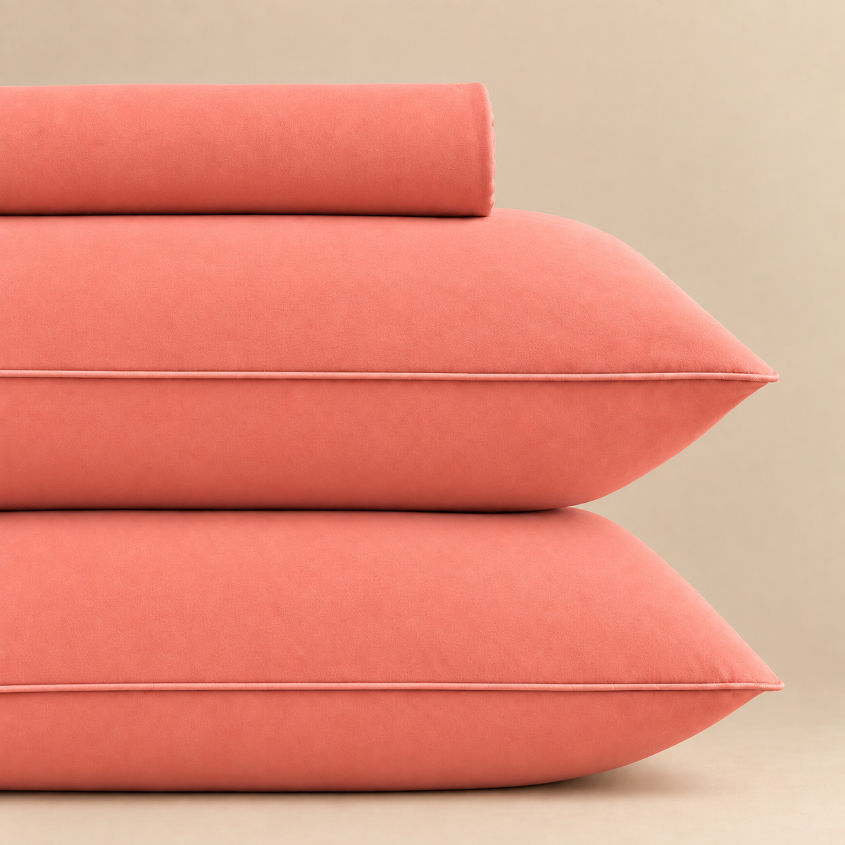 Terracotta Fitted 3-piece bedsheet set – detail 3