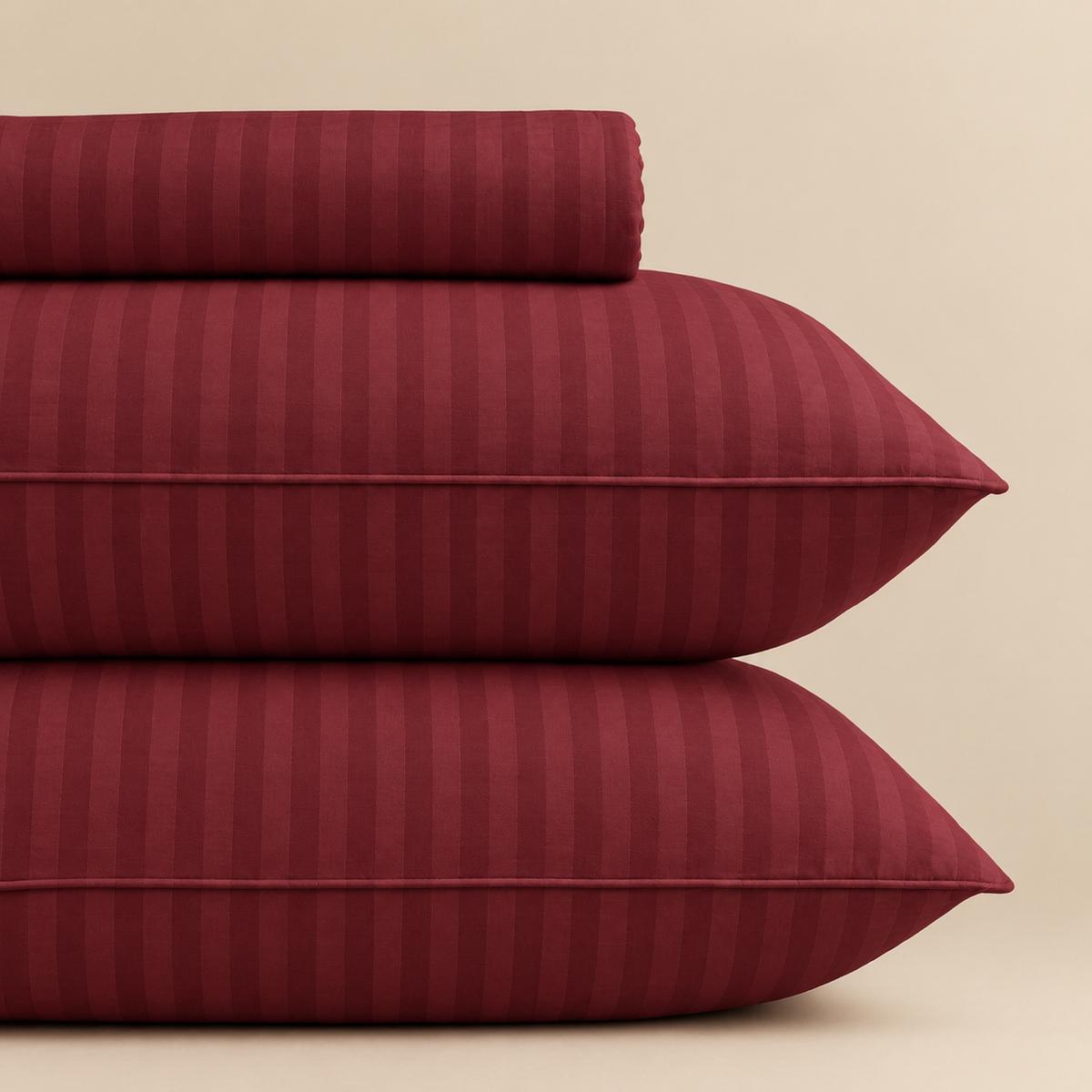 Rose Wood Stripe 3-piece bedsheet set – detail 3