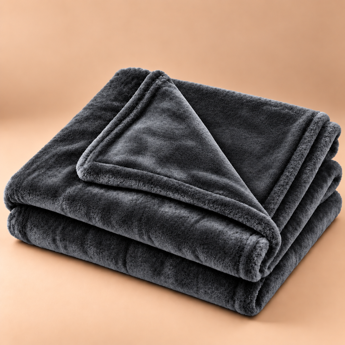 Ash Grey Plain Blanket 2