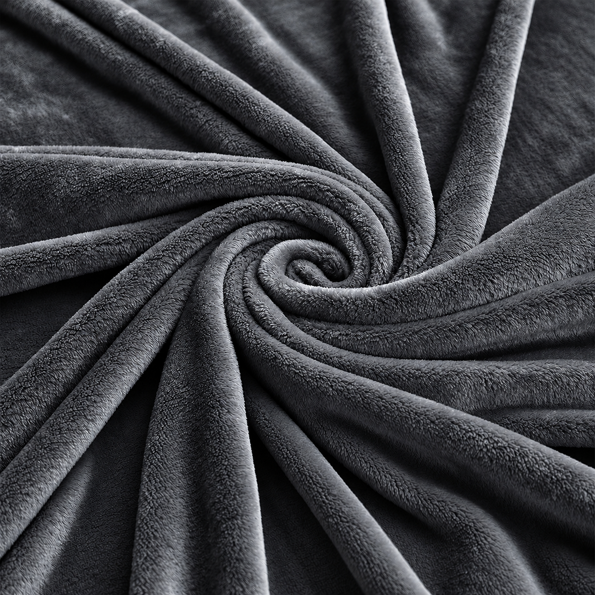 Ash Grey Plain Blanket 3