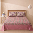 Pink Blossom 3 Pc Bed Sheet Set by MeruHome