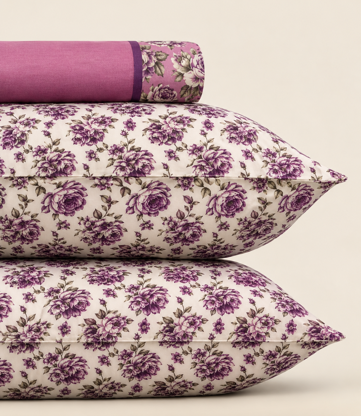 Pink Blossom 3 Pc Bed Sheet Set by MeruHome – gallery view 2