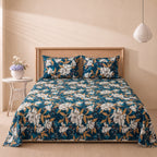 Blue Waves 3 Pc Bed Sheet Set by MeruHome