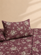 Classic Floral 3 Pc Bed Sheet Set by MeruHome – gallery view 3