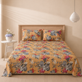 Mustard Garden 3 Pc Bed Sheet Set by MeruHome