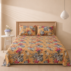 Mustard Garden 3 Pc Bed Sheet Set by MeruHome
