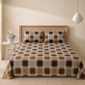 Monochrome Blocks 3 Pc Bed Sheet Set by MeruHome