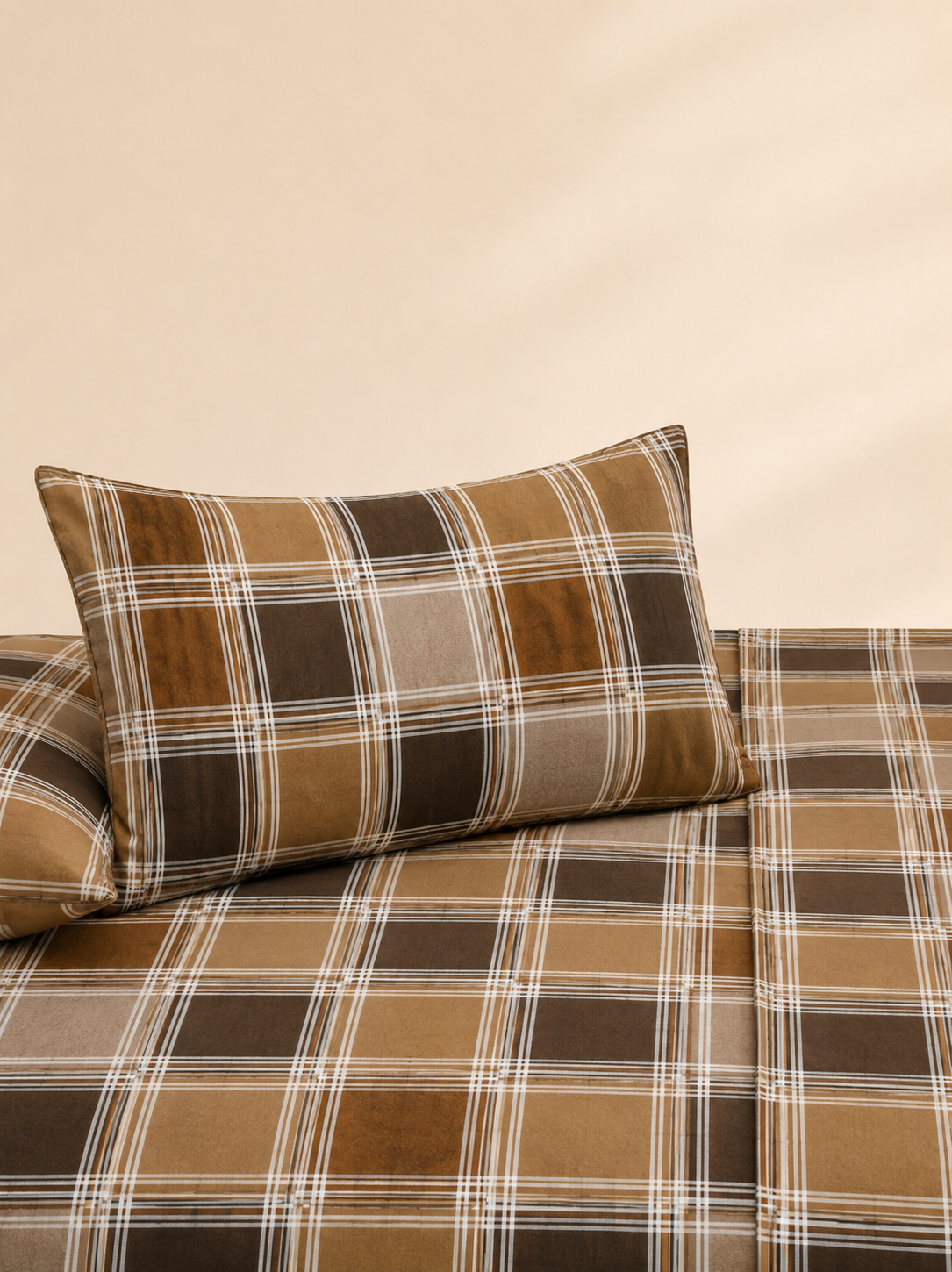 Monochrome Blocks 3 Pc Bed Sheet Set by MeruHome – gallery view 3