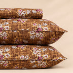 Soft Floral 3 Pc Bed Sheet Set by MeruHome – gallery view 2