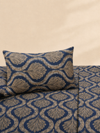 Leaf Pattern 3 Pc Bed Sheet Set by MeruHome – gallery view 3