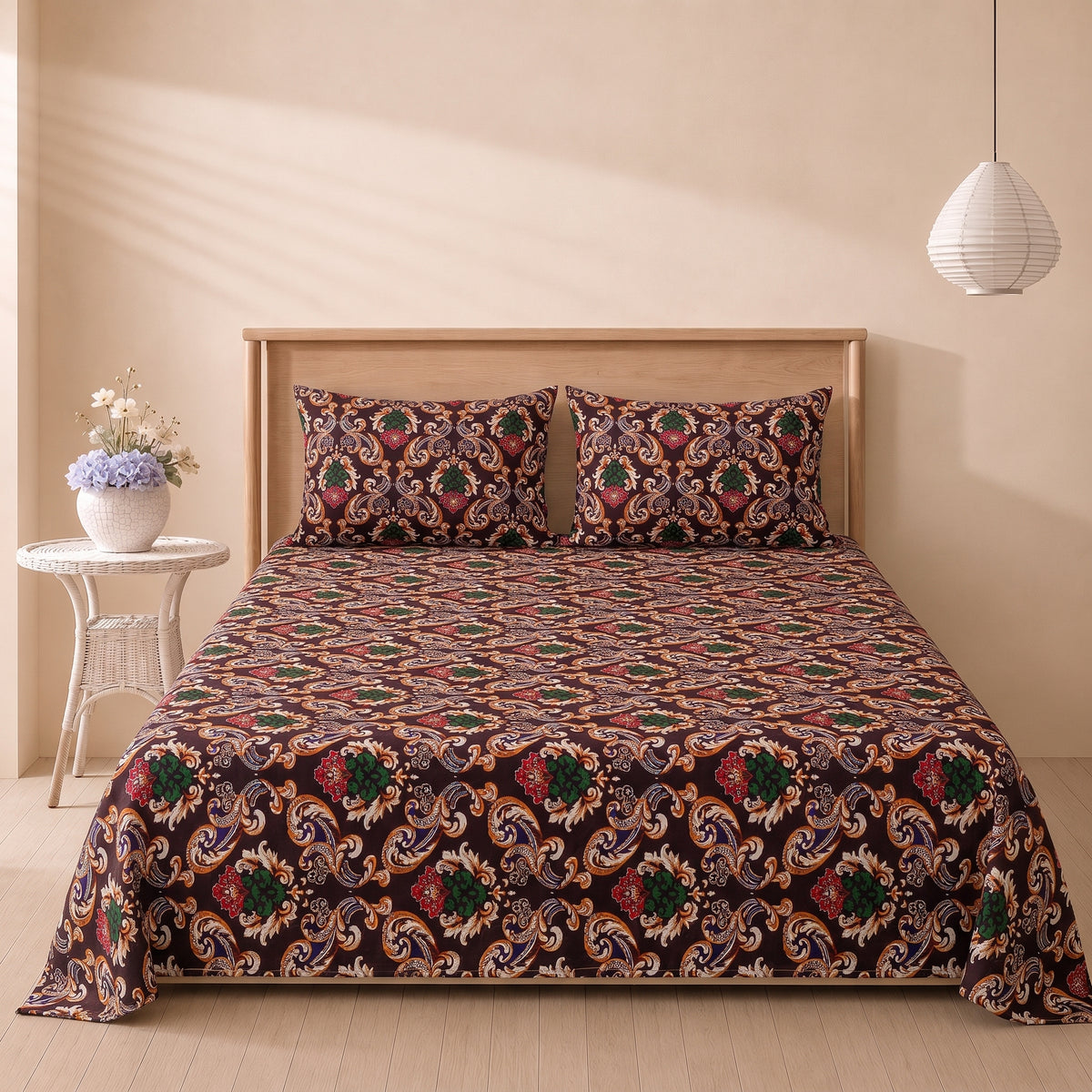 Retro Design 3 Pc Bed Sheet Set by MeruHome