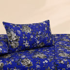Blue Vintage 3 Pc Bed Sheet Set by MeruHome – gallery view 3