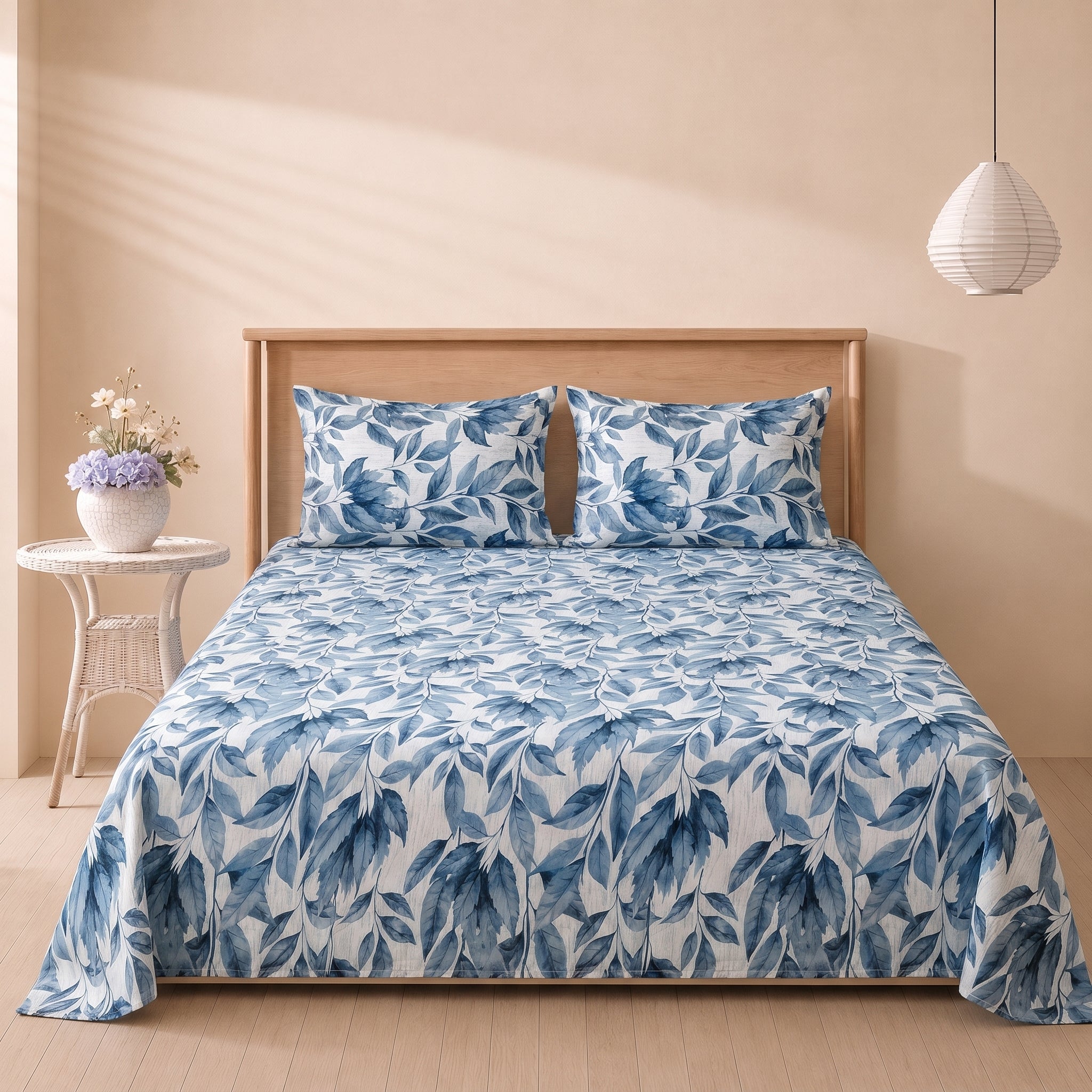 Leafy Charm 3 Pc Bed Sheet Set by MeruHome