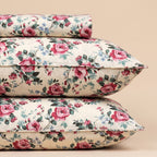 Pink Rose Cottage 3 Pc Bed Sheet Set by MeruHome – gallery view 2