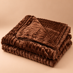 Cocoa Brown Bubble Blanket 2