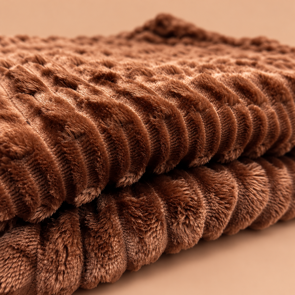 Cocoa Brown Bubble Blanket 3