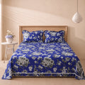 Serene Rosette 3 Pc Frilled Bedspread Set by MeruHome