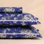 Serene Rosette 3 Pc Frilled Bedspread Set by MeruHome – gallery view 2