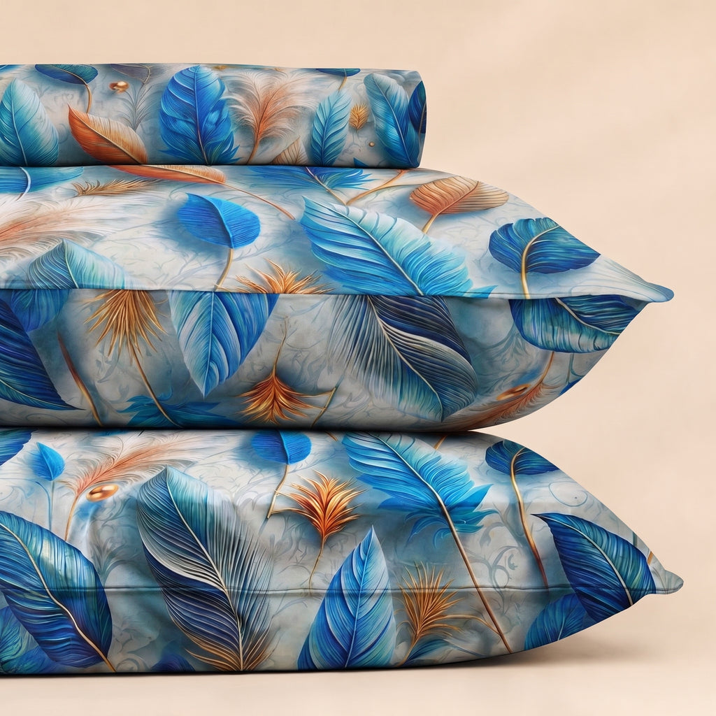 Mirage Feather 3 Pc Bed Sheet Set by MeruHome – gallery view 3