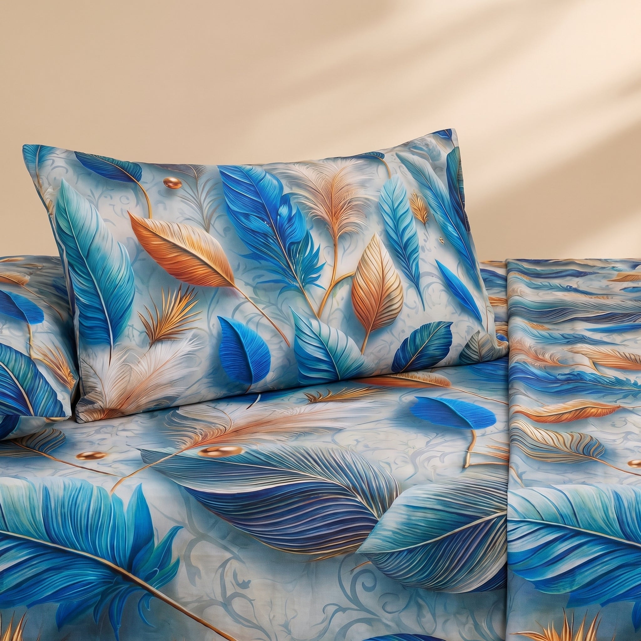 Mirage Feather 3 Pc Bed Sheet Set by MeruHome – gallery view 4