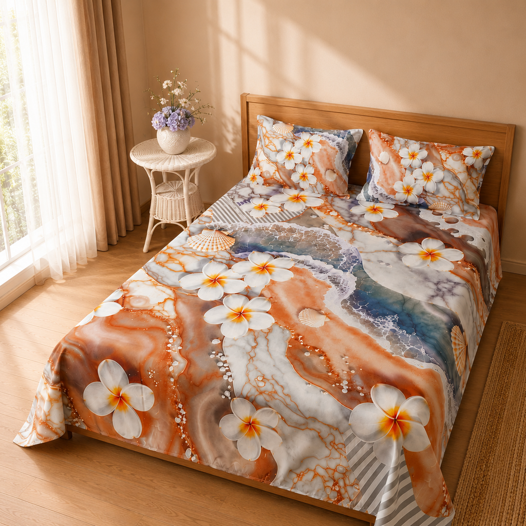 Mirage Marina 3 Pc Bed Sheet Set by MeruHome