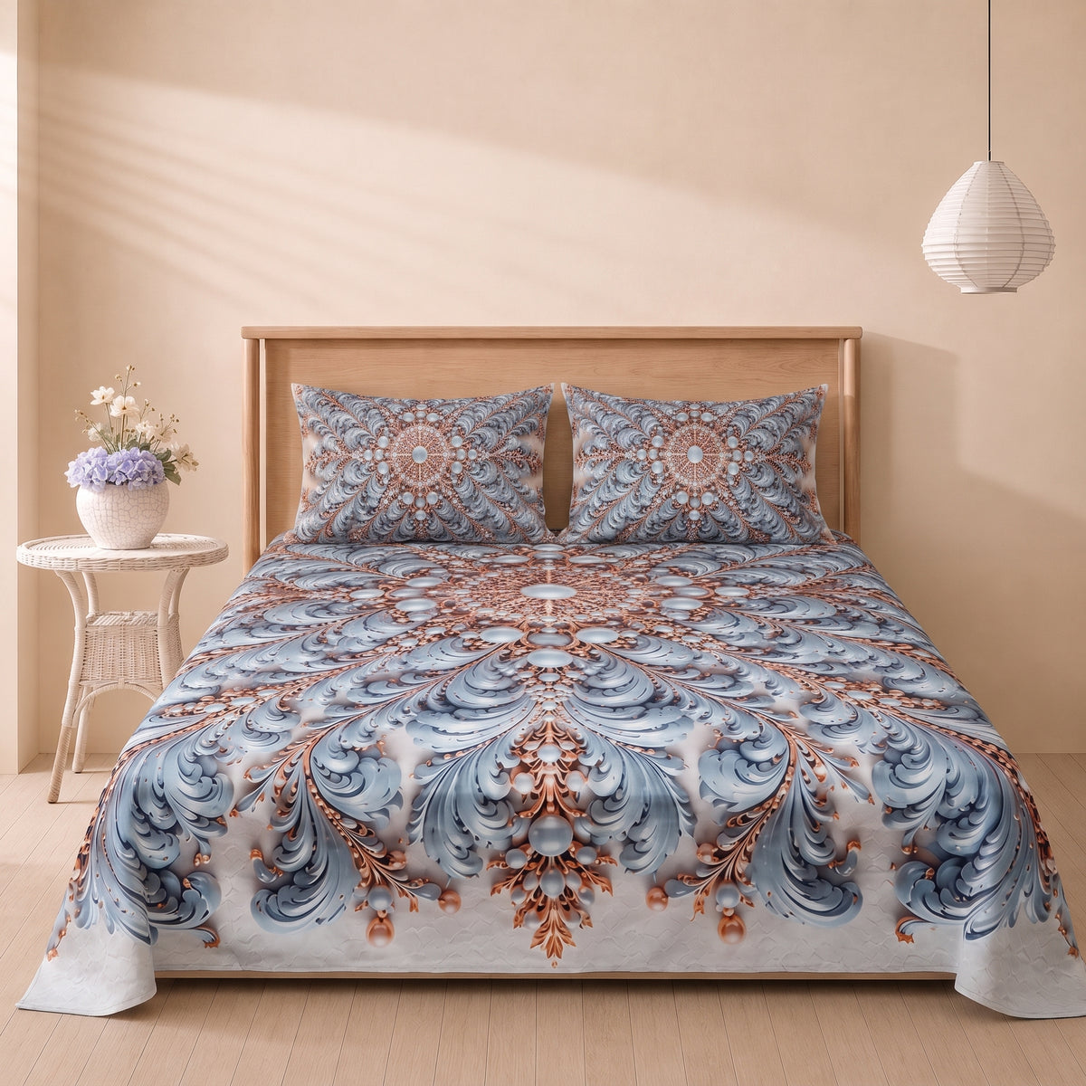 Mirage Pearls 3 Pc Bed Sheet Set by MeruHome – gallery view 2