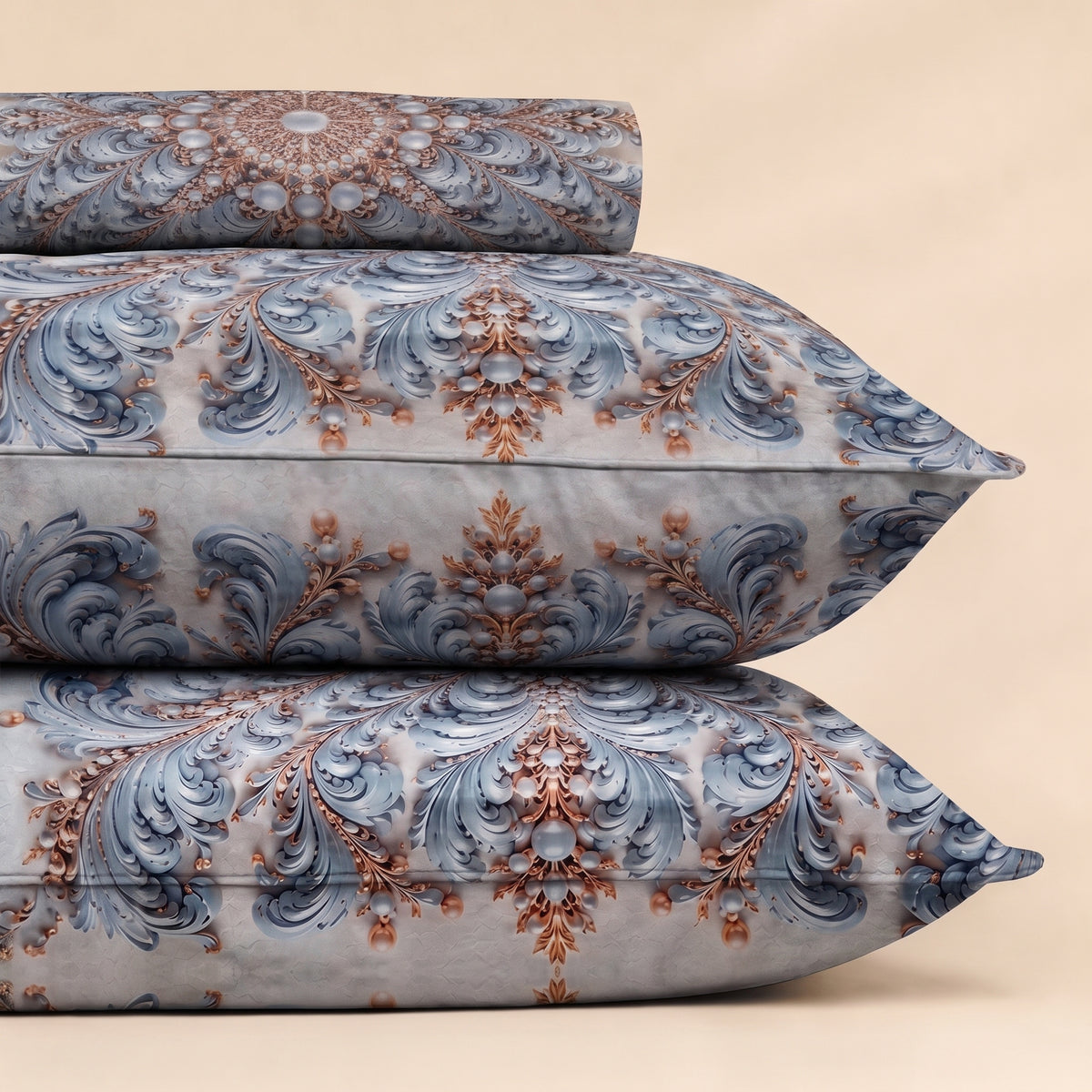 Mirage Pearls 3 Pc Bed Sheet Set by MeruHome – gallery view 3