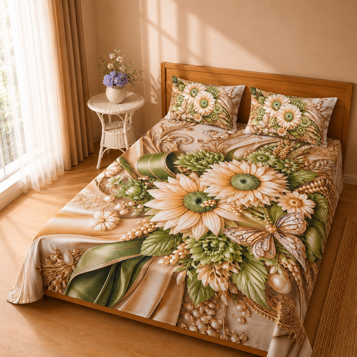 Mirage Jungle 3 Pc Bed Sheet Set by MeruHome