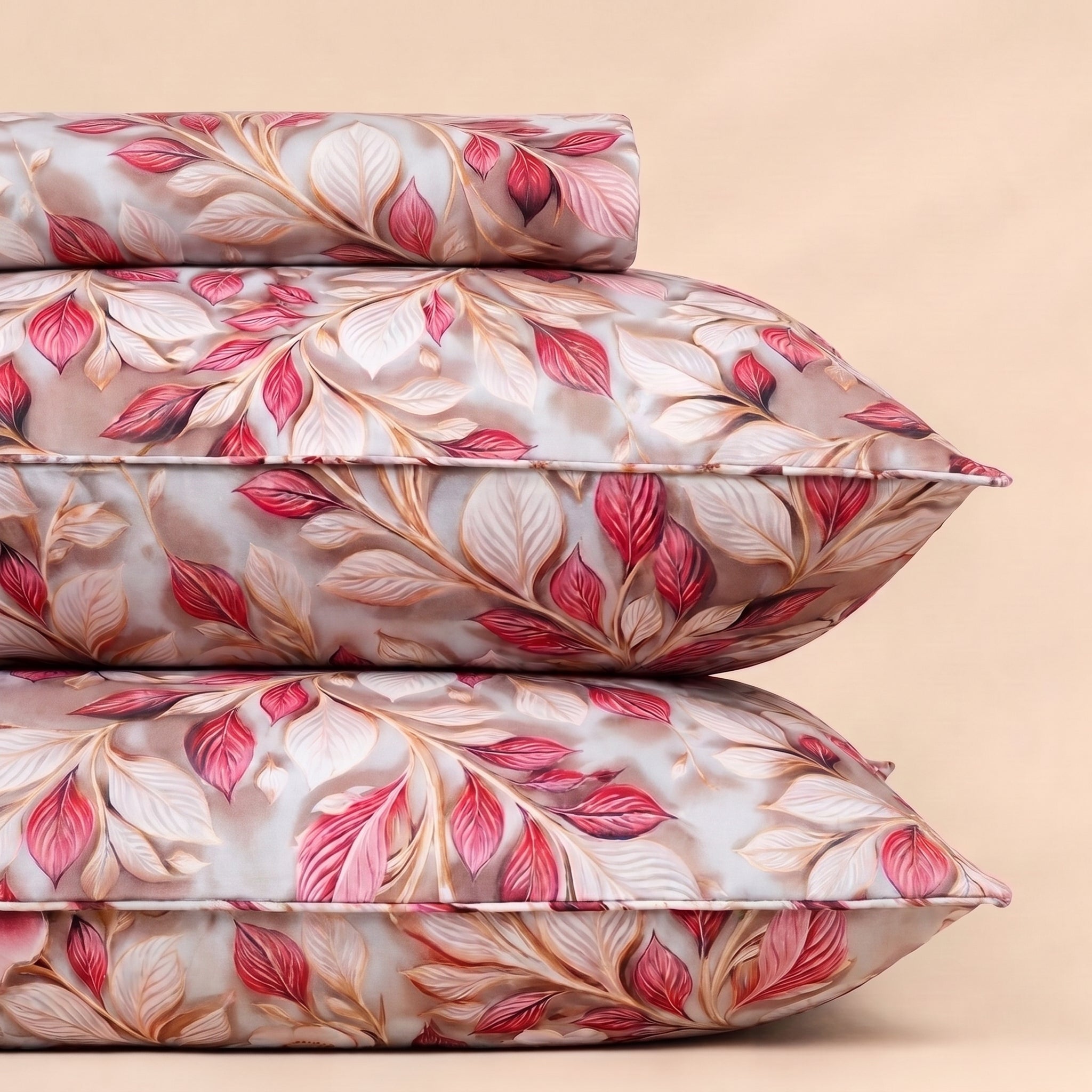 Mirage White Prossie 3 Pc Bed Sheet Set by MeruHome – gallery view 3