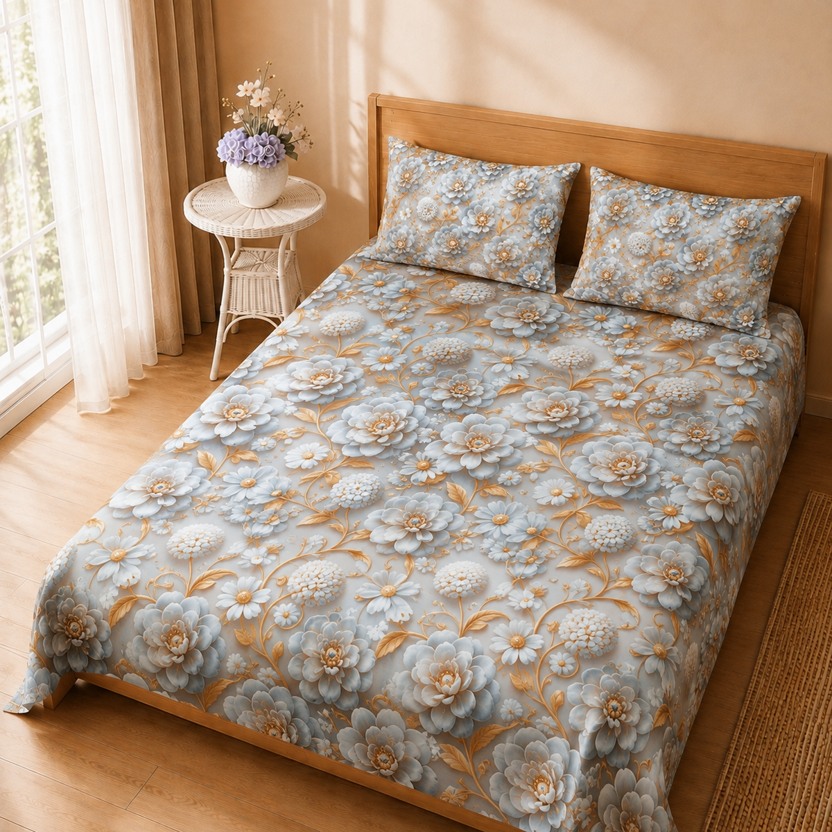 Mirage Moonstone 3 Pc Bed Sheet Set by MeruHome