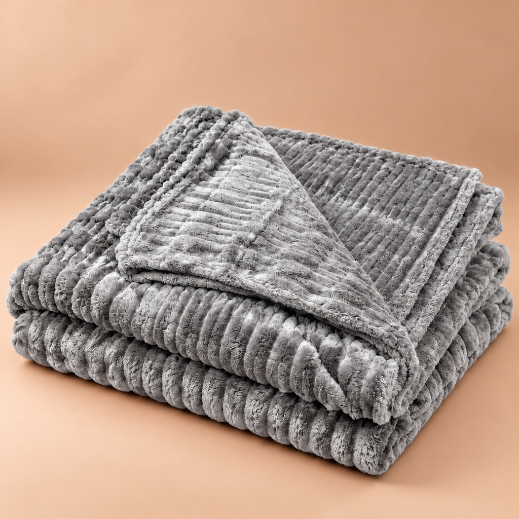 Mist Grey Bubble Blanket 2