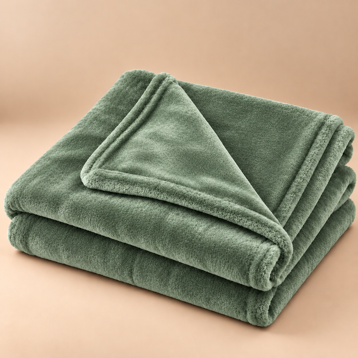 Pistachio Green Plain Blanket 2