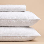Snow White 3 Pc Plain Bedspread Set by MeruHome – gallery view 2