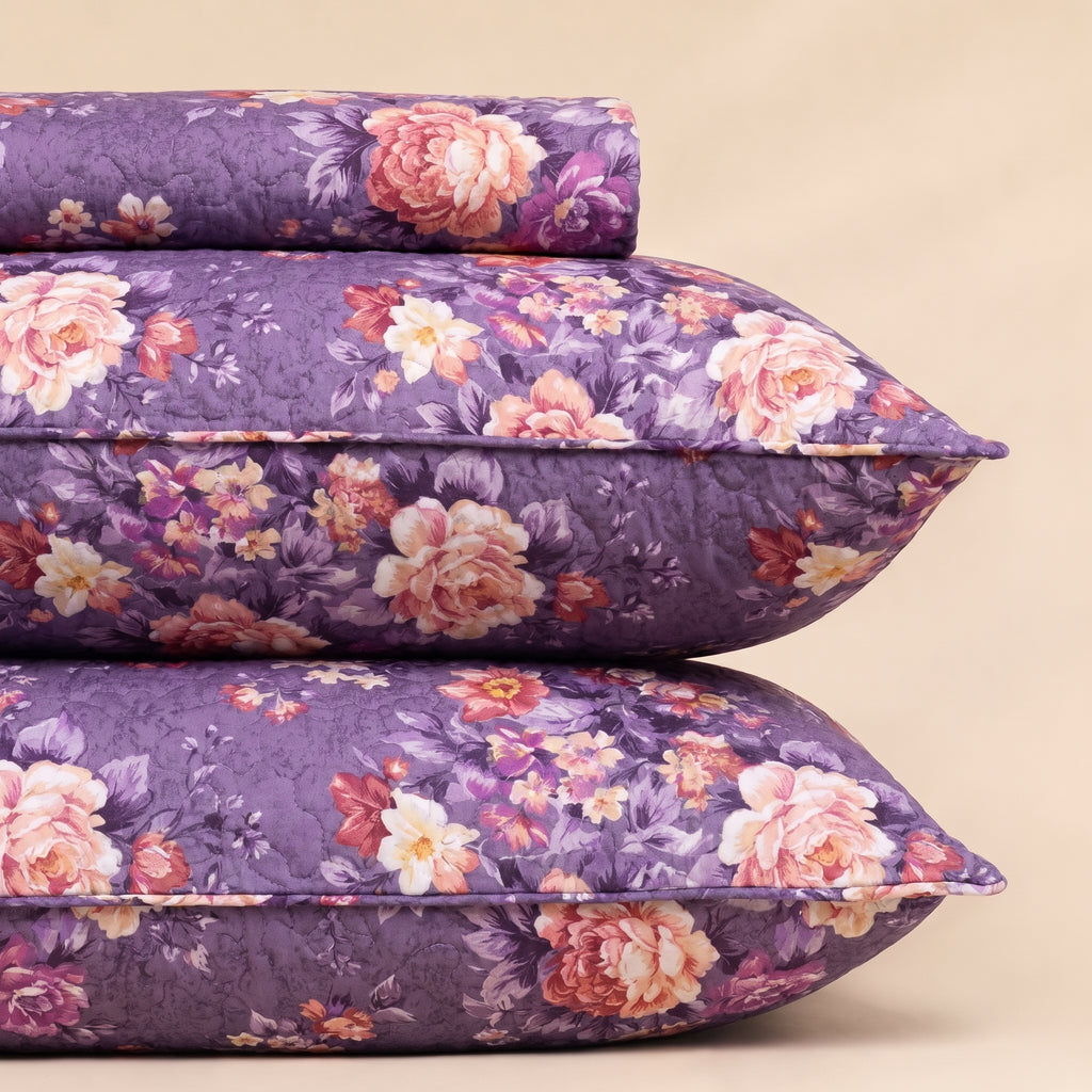 Serene Camille 7 Pc Quilted Comforter Set by MeruHome – gallery view 3