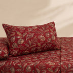 Serene Willow Wine 7 Pc Quilted Comforter Set by MeruHome – gallery view 2