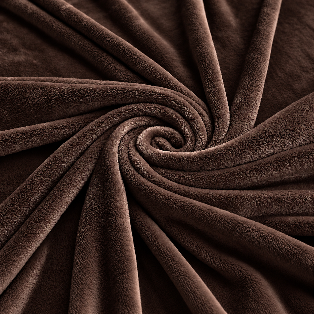 Truffle Brown Plain Blanket 3