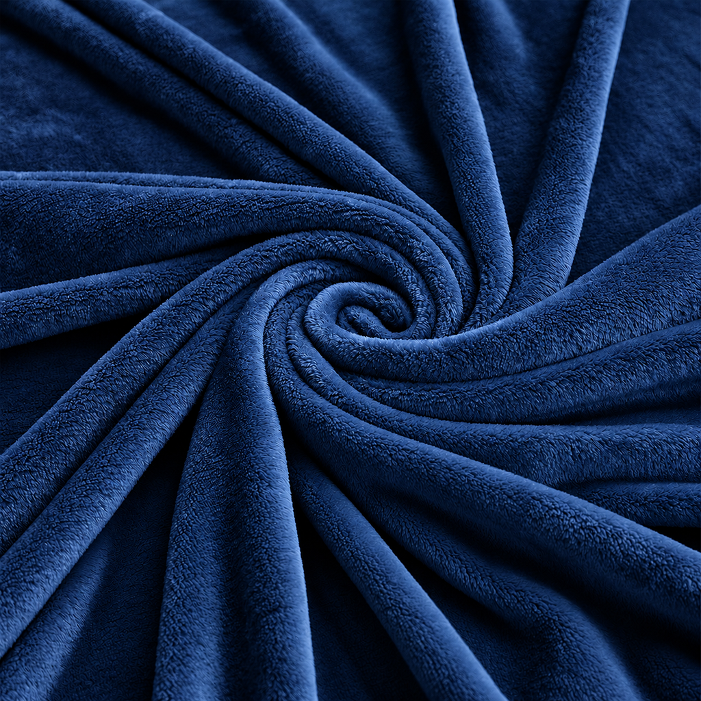 Twilight Blue Plain Blanket 3