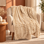 Vanilla Cream Bubble Blanket 1