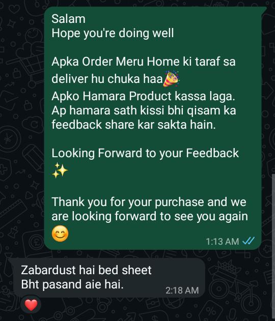 Customer message screenshot 9